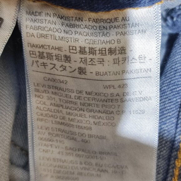 Levi's 512 jeans men's size (W32/L30) W31/L29 medium washed ink blue colour - Picture 8 of 14